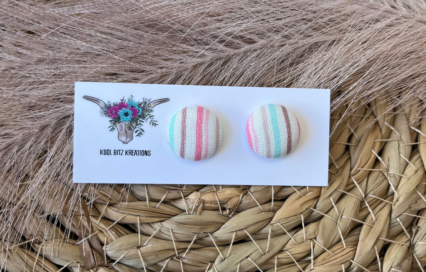 15mm Fabric Button Stud