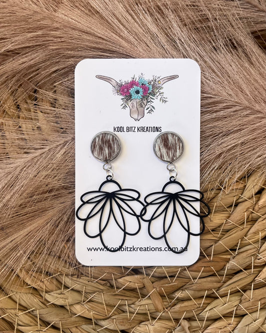 Black Metal Statement Earring