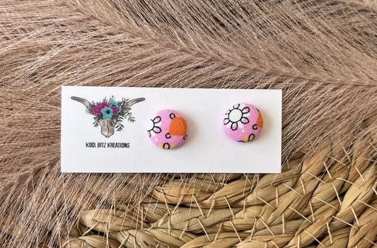 12mm Fabric Button Stud