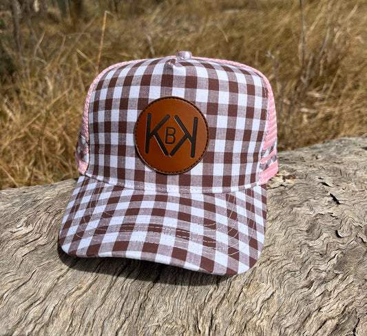 Brown Gingham KBK Cap