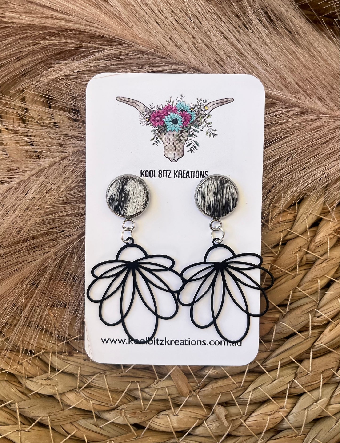 Black Metal Statement Earring