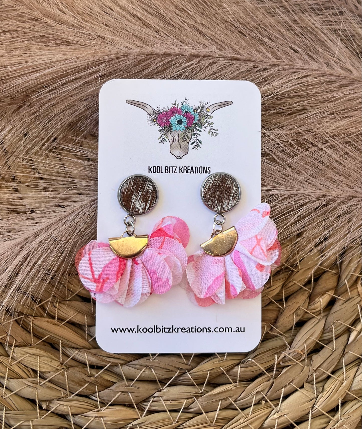 Ruffled Statement Earring