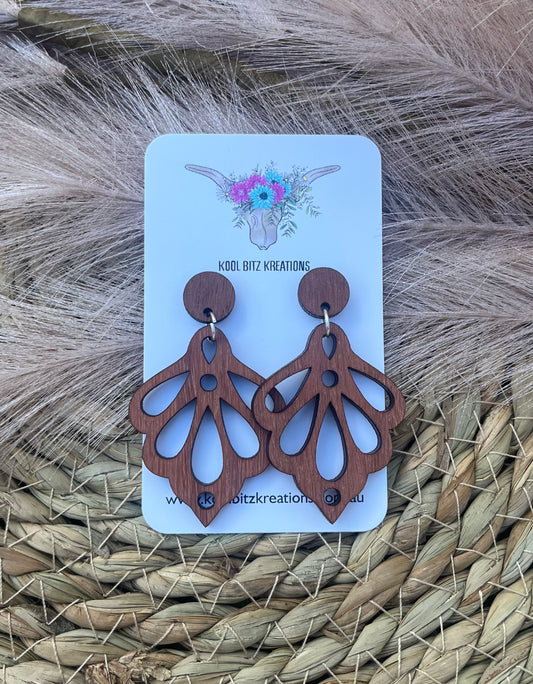 Wooden Statement Earring