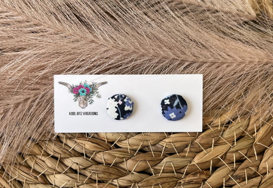 12mm Fabric Button Stud