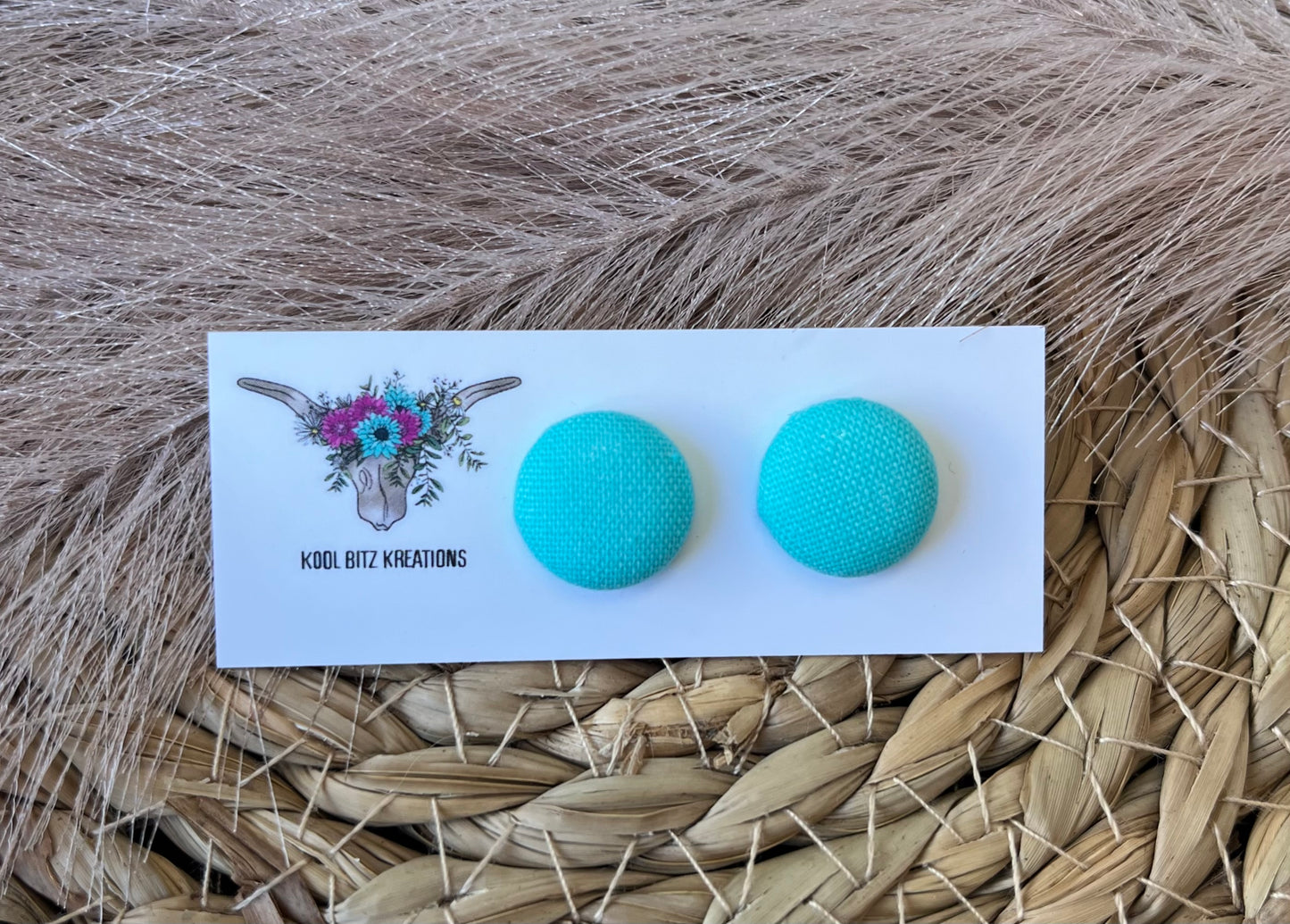 15mm Fabric Button Stud