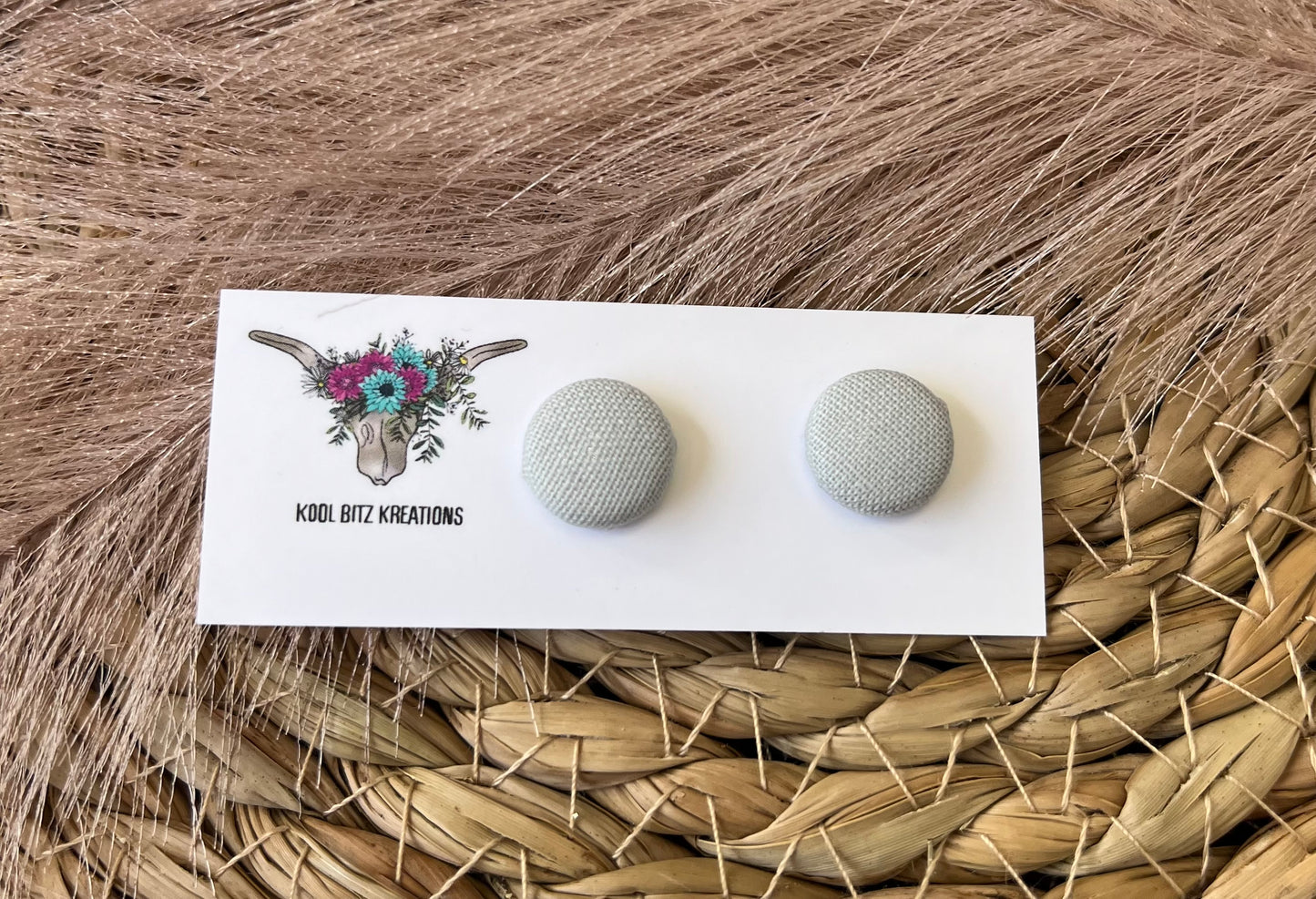 12mm Fabric Button Stud