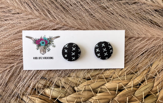 12mm Fabric Button Stud