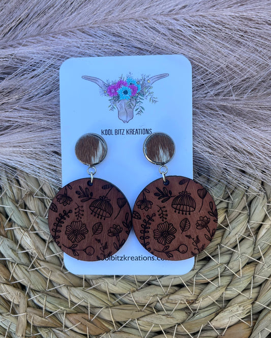 Wooden Statement Earring